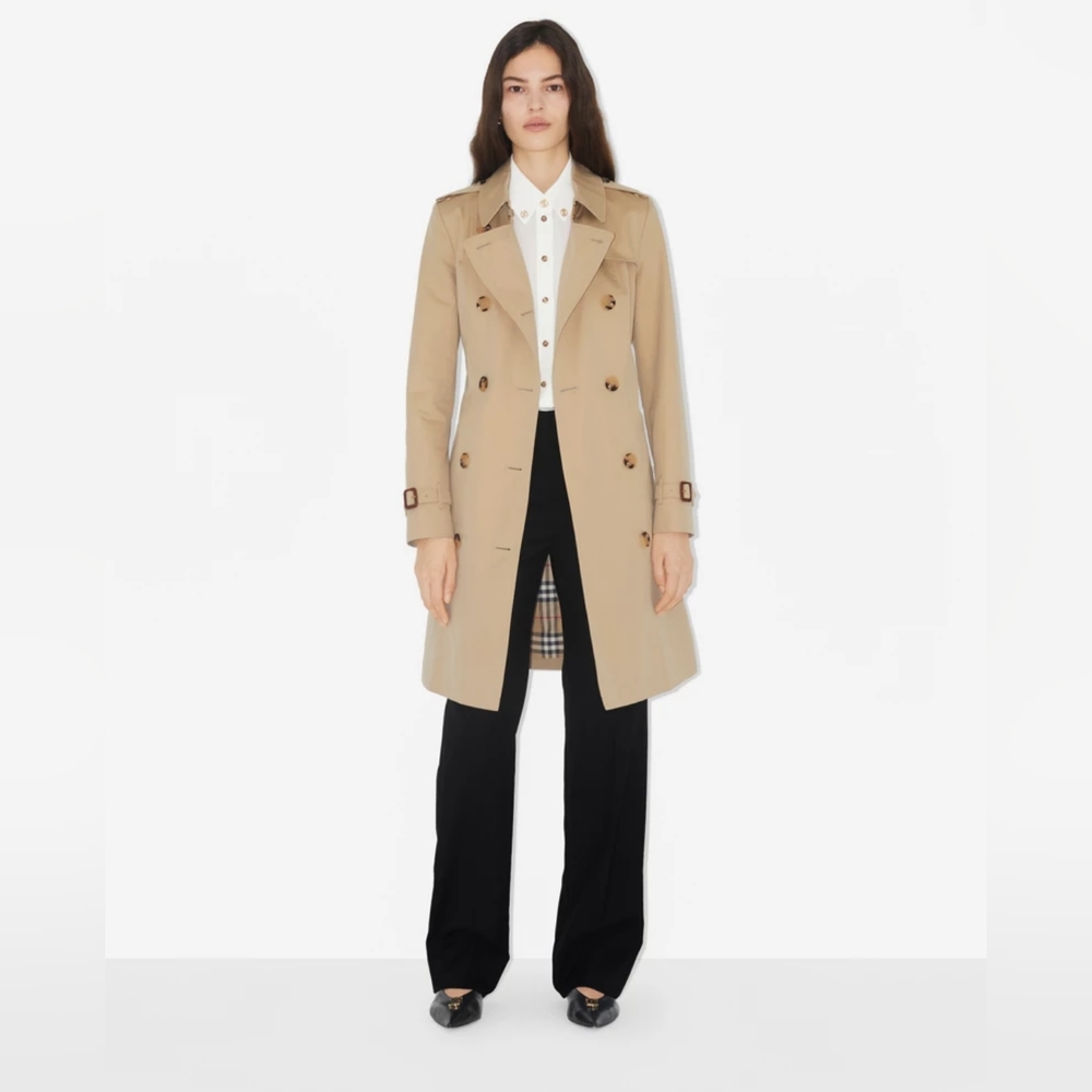 Burberry Mid-Length Chelsea Heritage Trench Coat (8 Long)